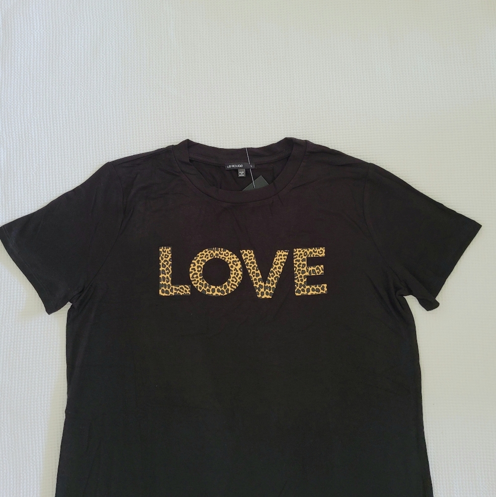 Le Rouge Leopard🐆 "LOVE"❤ Tee - Picture 10 of 13
